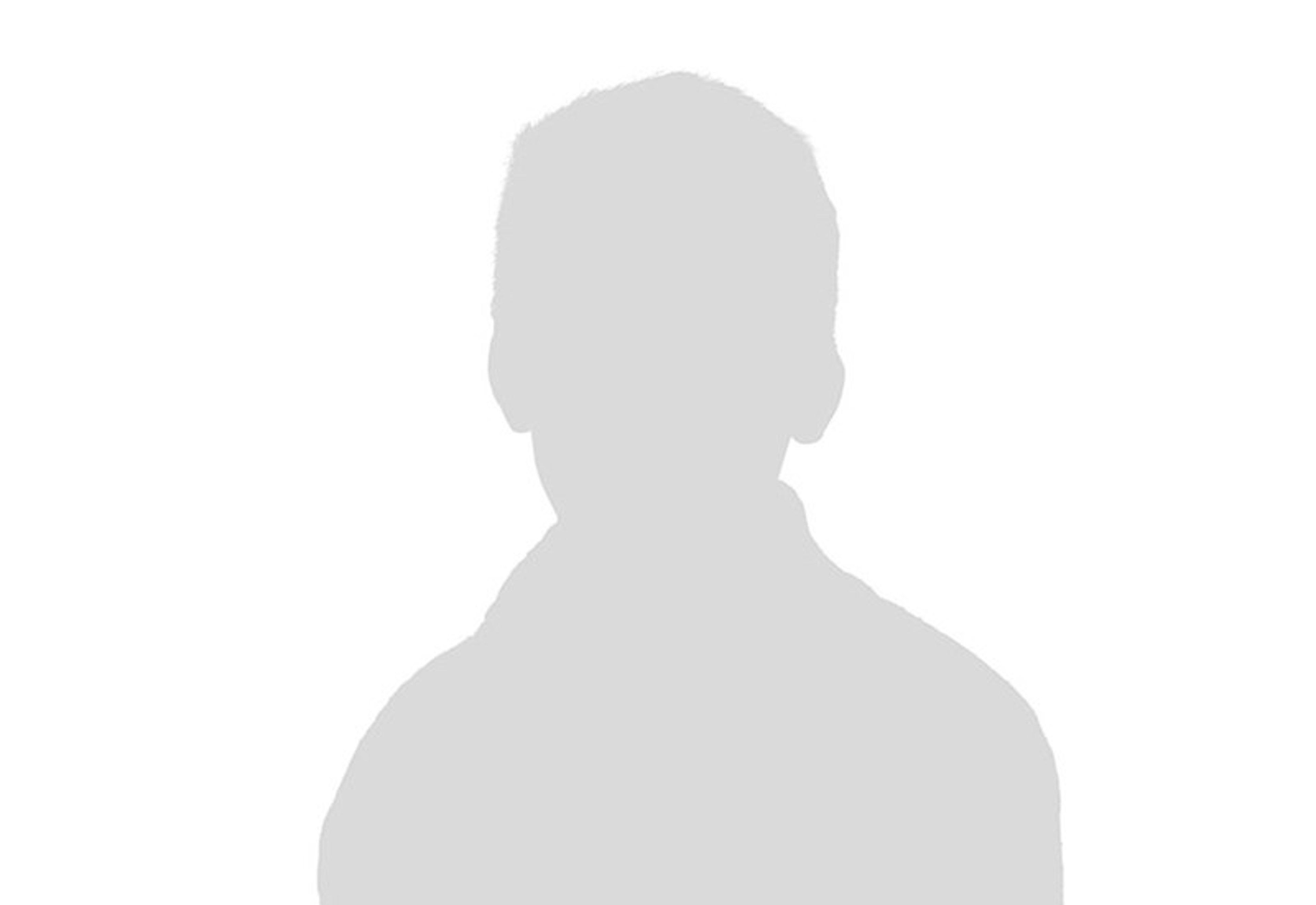 Grey male silhouette